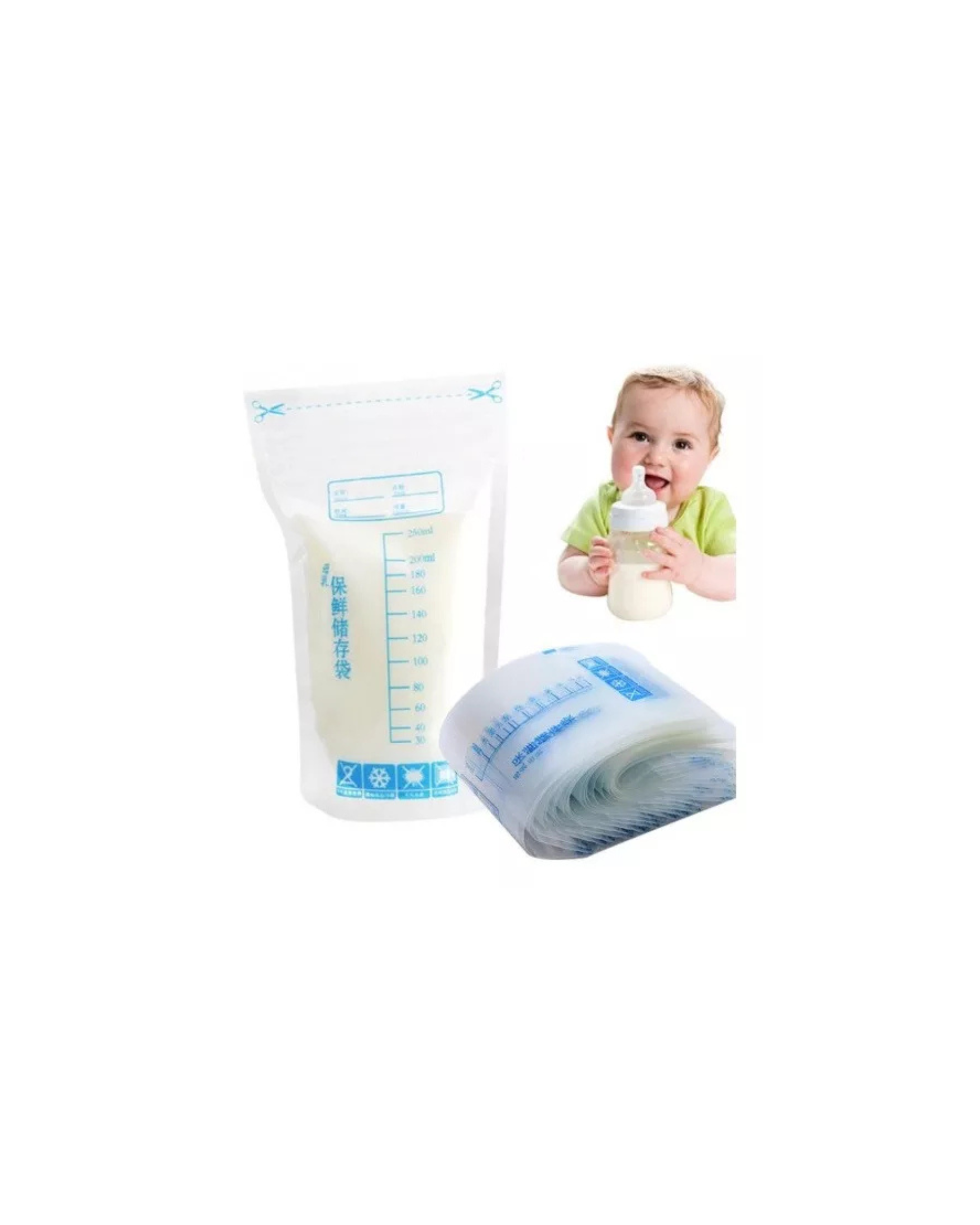 Bolsas Para Almacenar Leche Materna Pre-esterilizadas 30 unidades